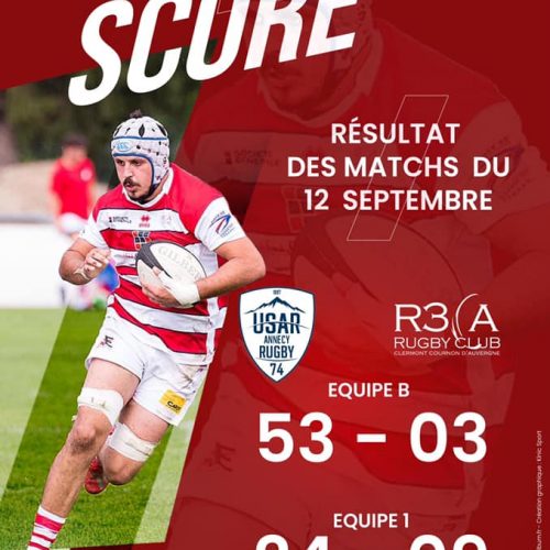 Séniors (1ère J) : Annecy/R3CA, les résultats