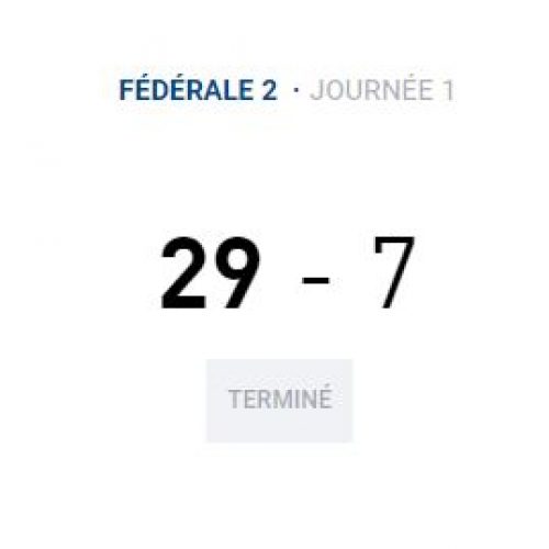 Seniors (1ère J) : Beaumont de Lomagne/R3CA, les résultats