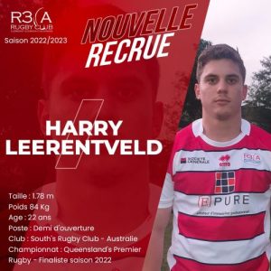 Nouvelle recrue : Harry Leerentveld signe au R3CA
